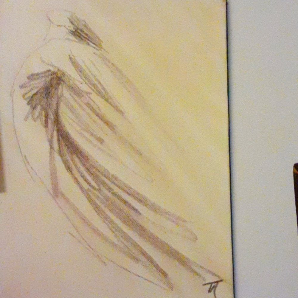 Known Contemporary Artist Abstract Angel Art